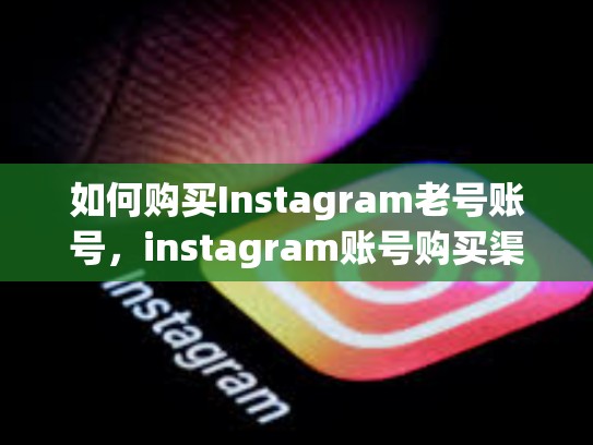 如何购买Instagram老号账号，instagram账号购买渠道
